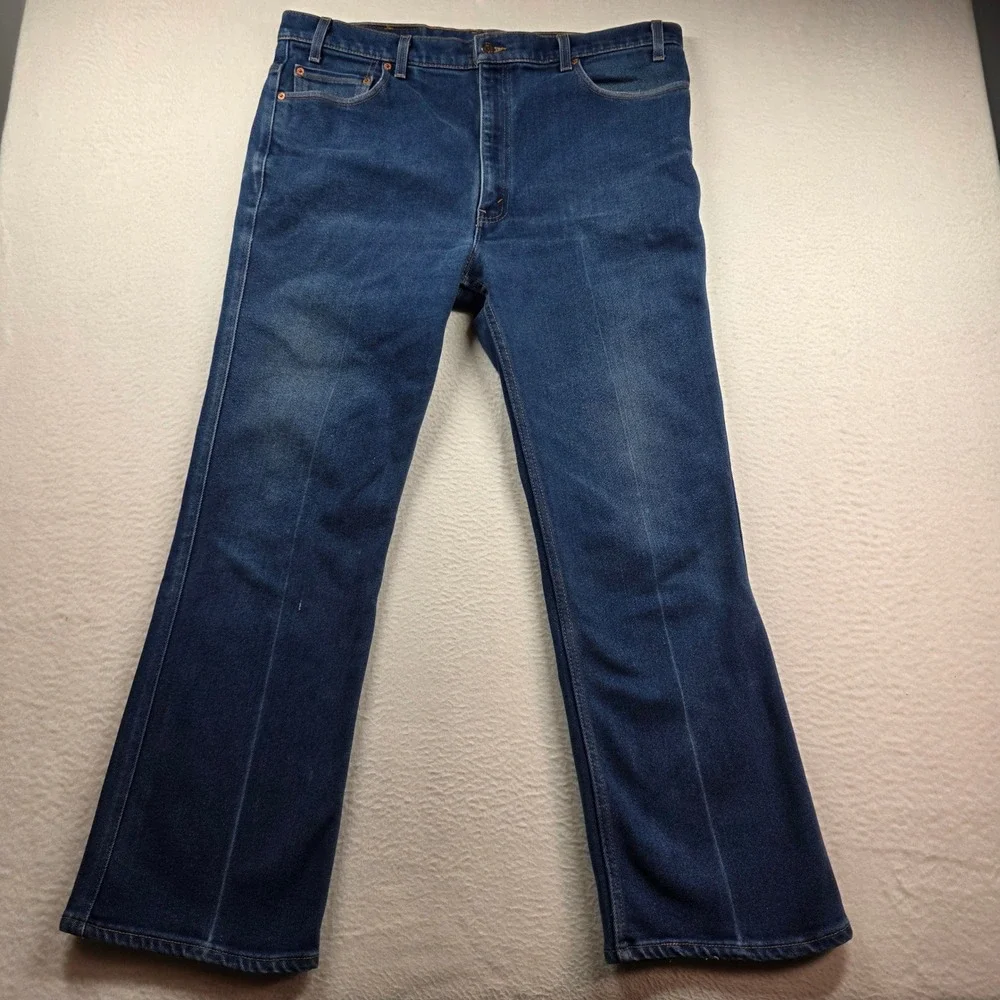 Levi's 517 Jeans Mens 42x32 Blue Bootcut Vintage‎ Made in USA Cotton Blend